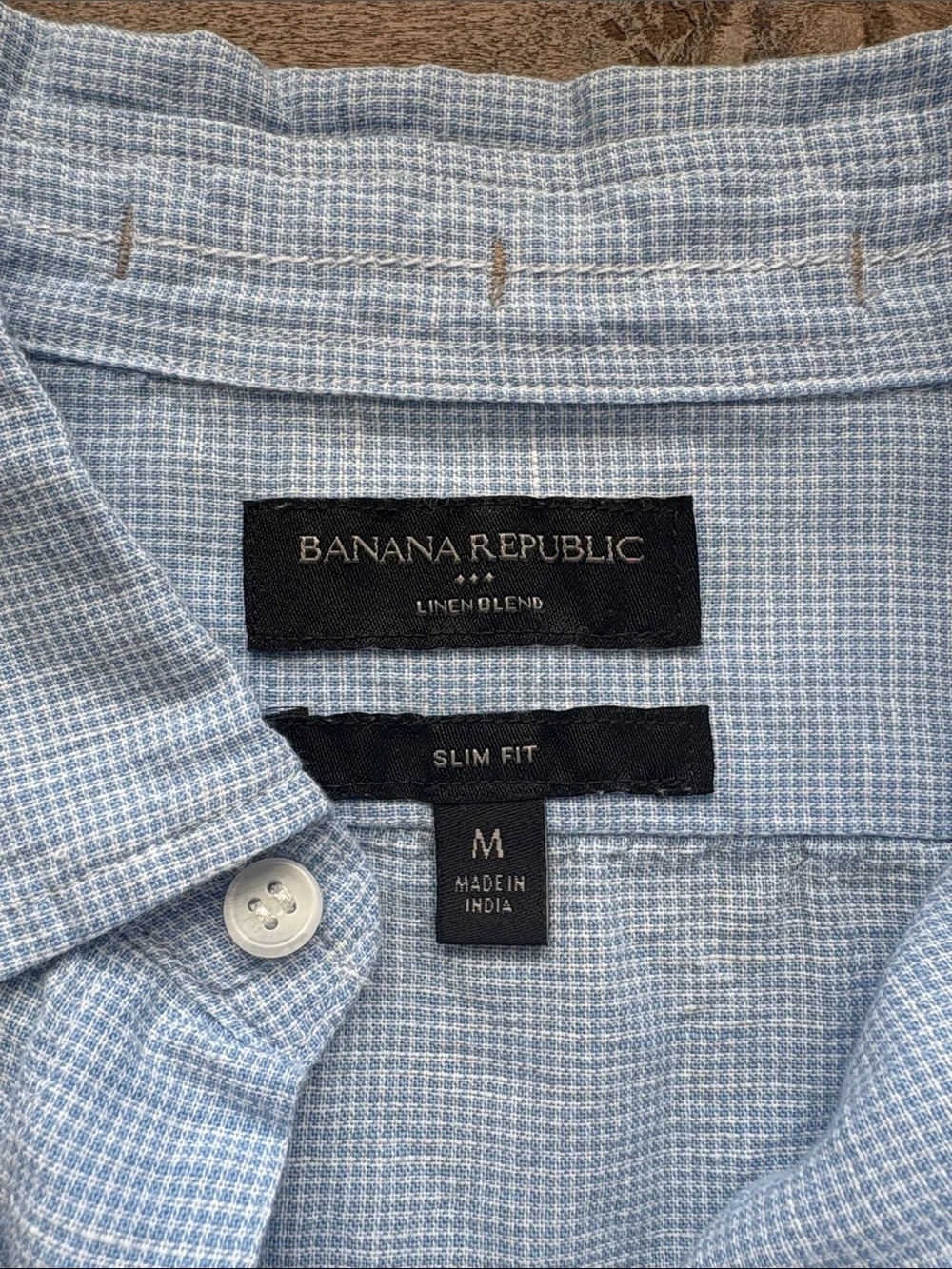 Banana Republic Light Blue Linen Shirt